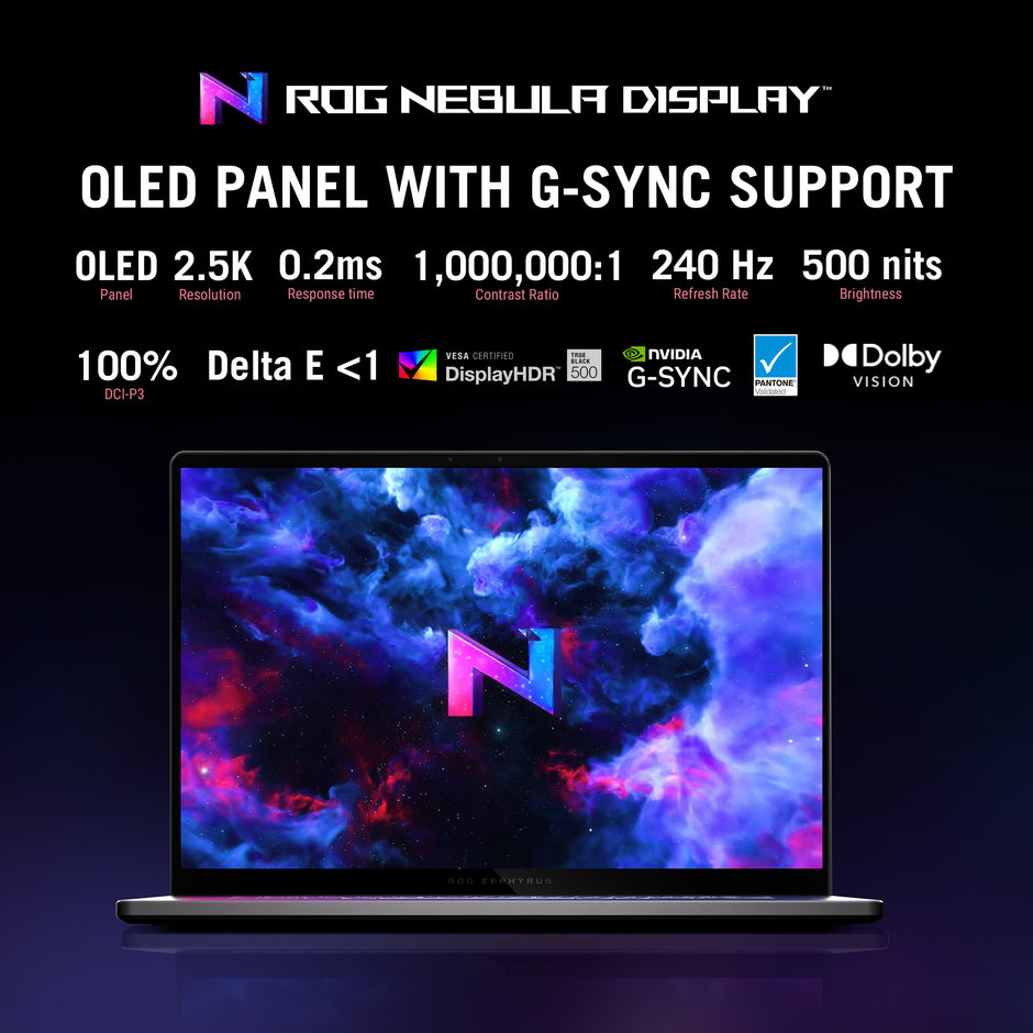 ROG Zephyrus G16 - 16.0 2.5K 240Hz OLED (Nebula) / AI 7 350 / RTX5050 / LPDDR5X 32GB / 1TB G4 / GRAY / WIN11 HOME / 2Y