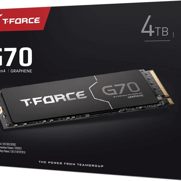 T-FORCE M.2-2280 PCI-E Gen4x4 G70 PRO 4TB RETAIL W/HEAT STICKER