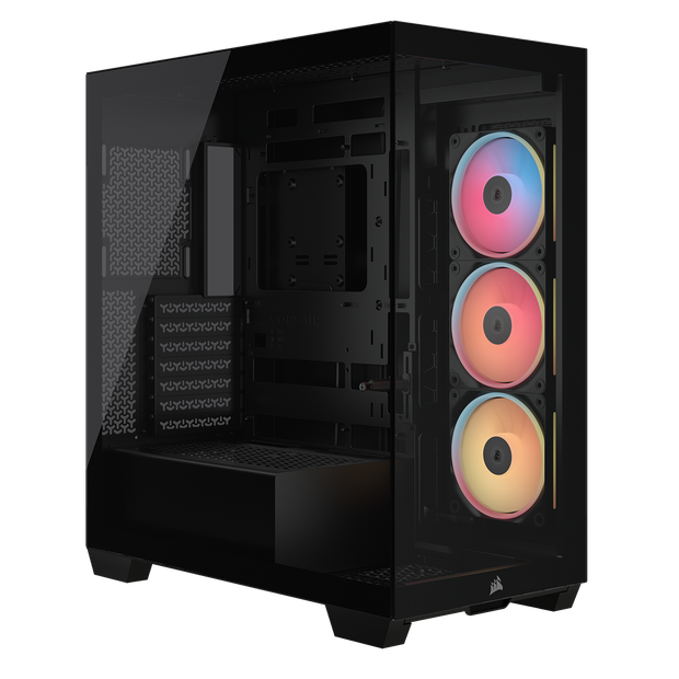 CORSAIR 3500X LX-R RGB Tempered Glass Mid-Tower PC Case Black