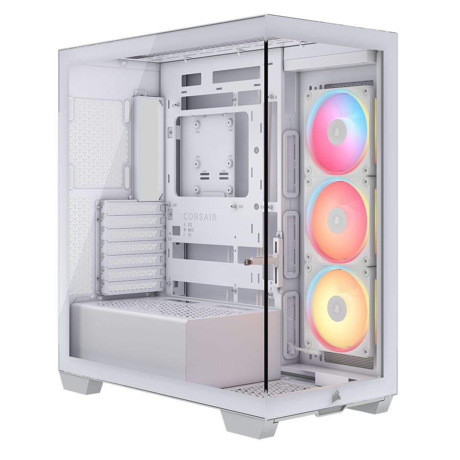 CORSAIR 3500X LX-R RGB Tempered Glass Mid-Tower PC Case White