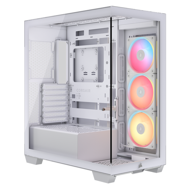 CORSAIR 3500X LX-R RGB Tempered Glass Mid-Tower PC Case White