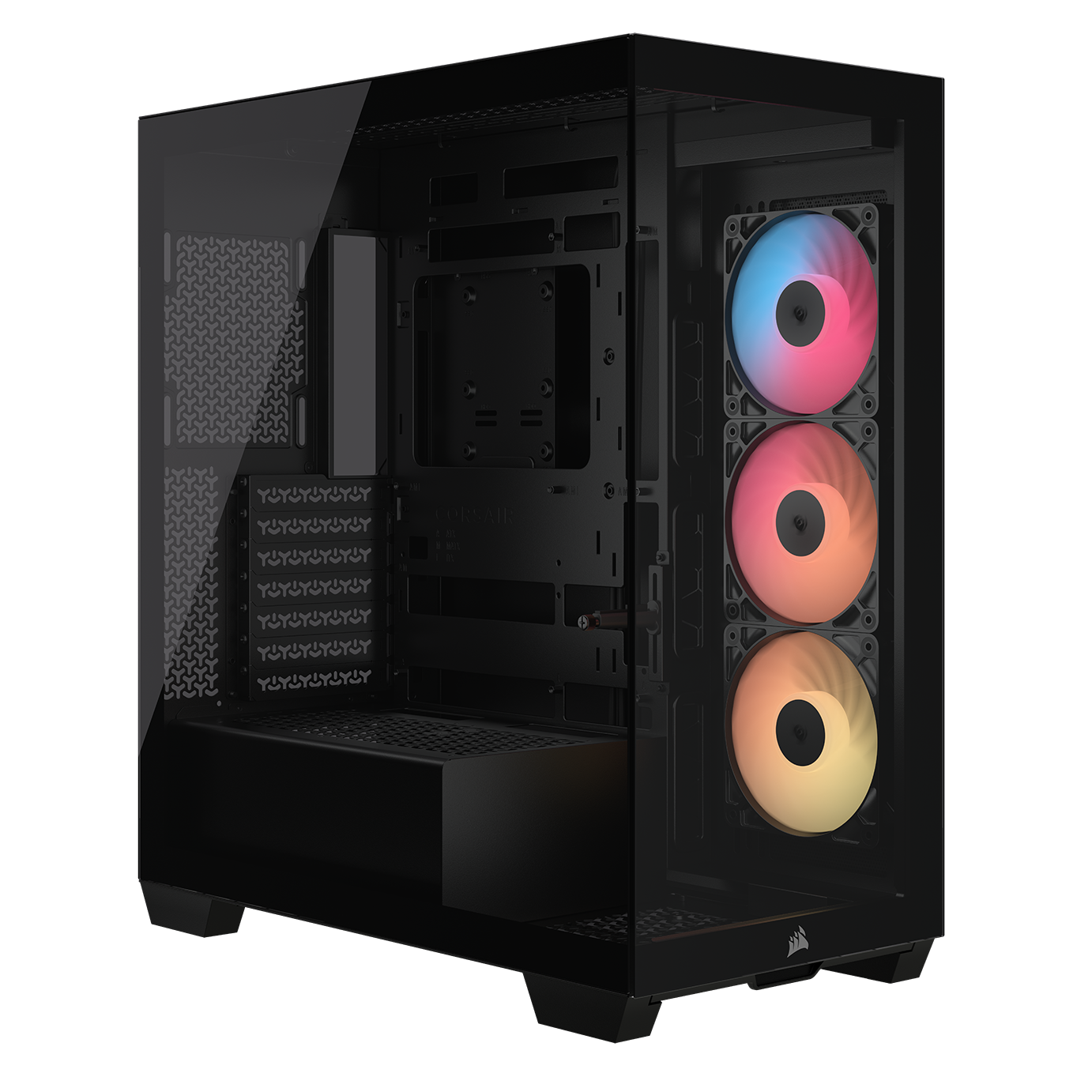 CORSAIR 3500X RS-R ARGB Tempered Glass Mid-Tower PC Case Black
