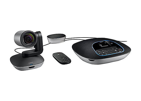 Logitech GROUP: Motorized pan/tilt, 10x Zoom, 90view Camera, Remote, Speakerphone