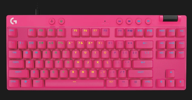 PRO X TKL RAPID tenkeyless gaming keyboard with  Magnetic Analog Switches - Magenta