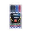 Artline 90 Perm Marker Ast Pk4 Assorted