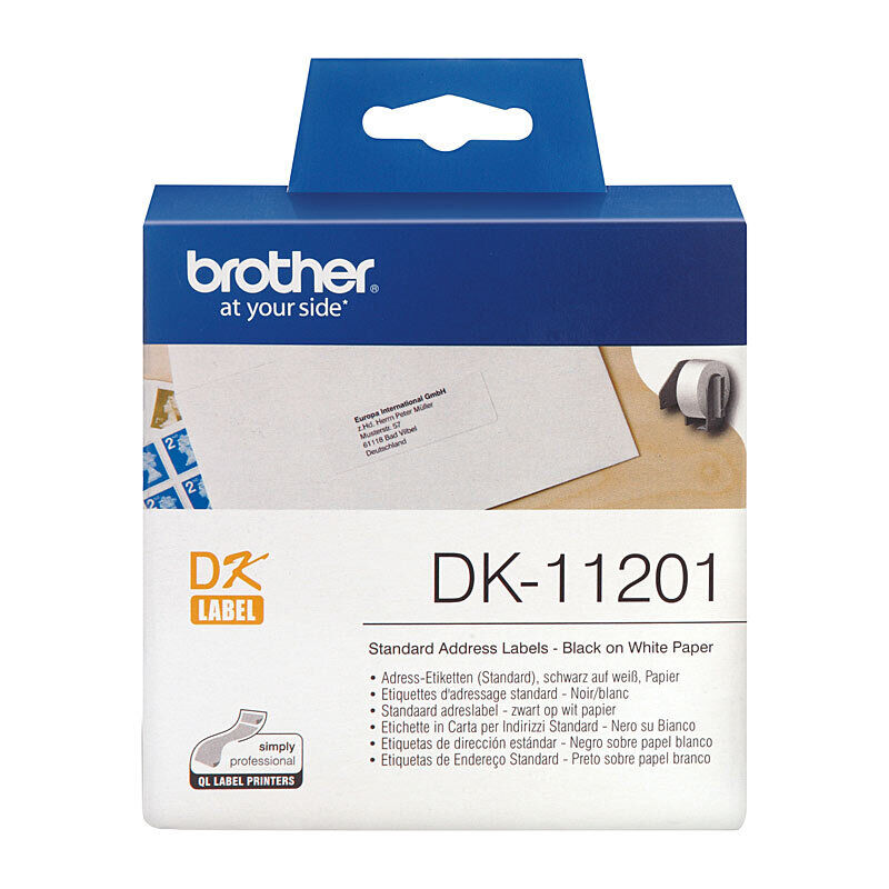 Brother DK11201 White Label 400 (29x90mm) labels per roll