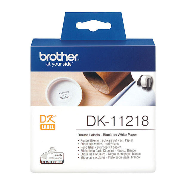 Brother DK11218 White Label 1000 (24mm dia) per roll