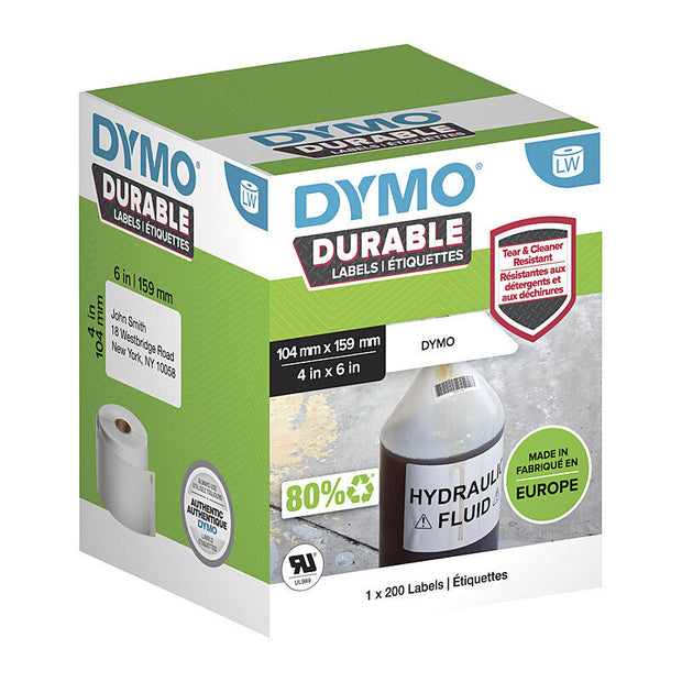 Dymo LW 104mm x 159mm label NP White