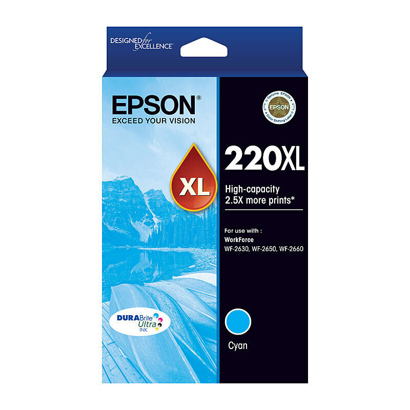 Epson 220XL Ink Cart 450 pages Cyan