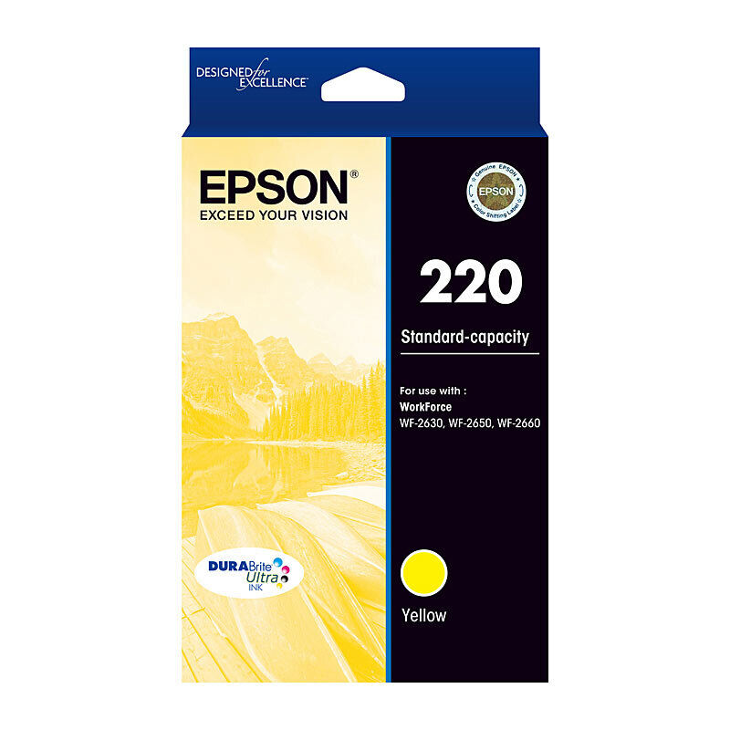 Epson 220 Ink Cart 165 pages Yellow