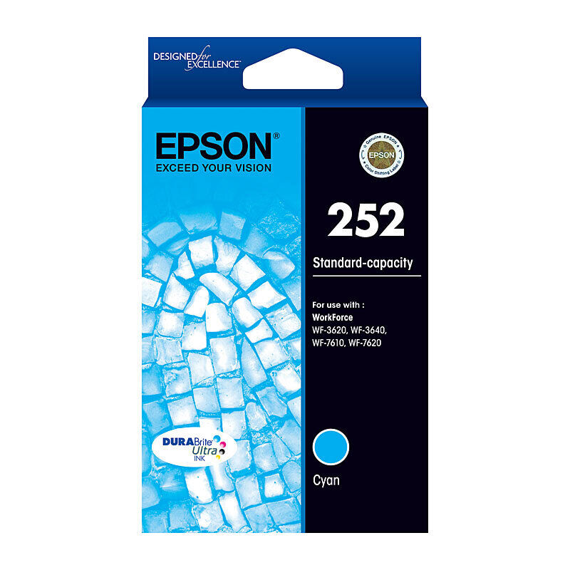 Epson 252 Ink Cart 300 pages Cyan