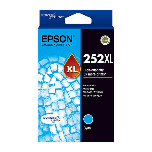 Epson 252XL Ink Cart 1,100 pages Cyan