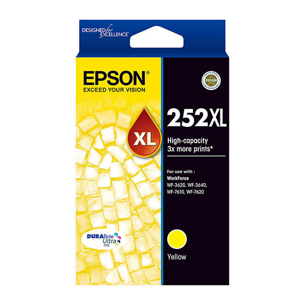 Epson 252XL Ink Cart 1,100 pages Yellow