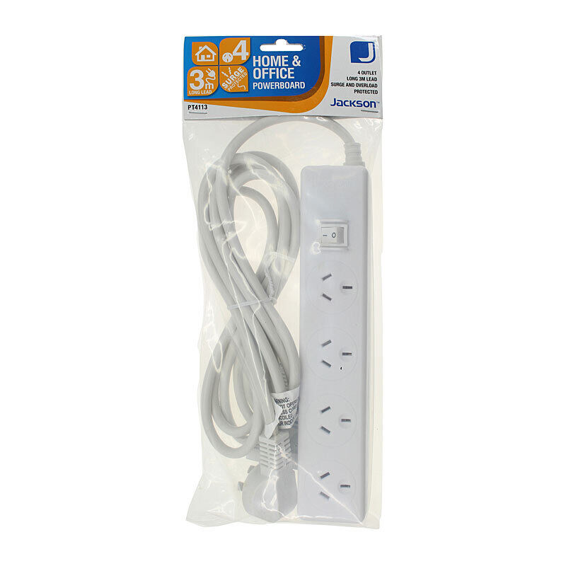 Jackson 4 Way Powerboard 3m White