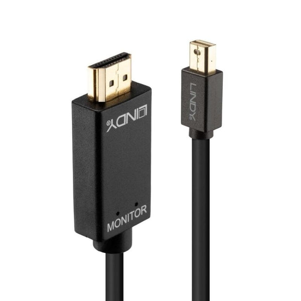 Lindy 2m Mini Disp to HDMI Black