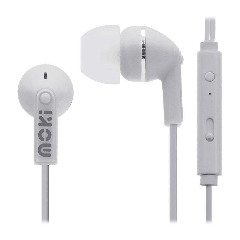 Moki Noise IsoEarbuds Mic White