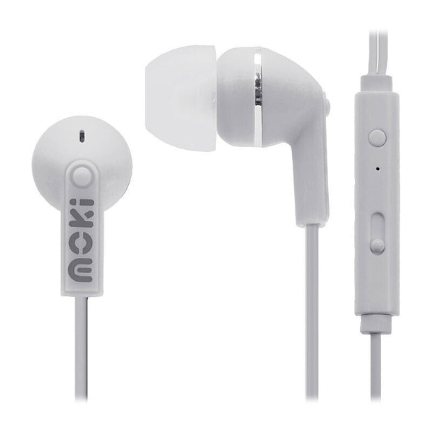 Moki Noise IsoEarbuds Mic White