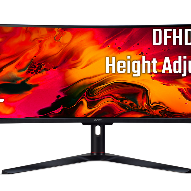 GAMING FSYNC,HDR400, 49" 32:9,CURVE,VA(1800R),UHD(3840x1080),4ms,144Hz,HDMI(2.0)x2,DP(1.4)x2,SPK(3Wx2),Tilt,Height Adj,VESA 75x75,3YR WTY