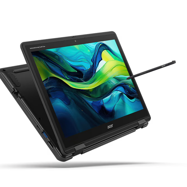 TravelMate B3 Spin 12, TMB312RN-31, 12.2" WUXGA Touch, N150, 8GB, 128GB, UMA, W11 Pro Education, 1YMIPL