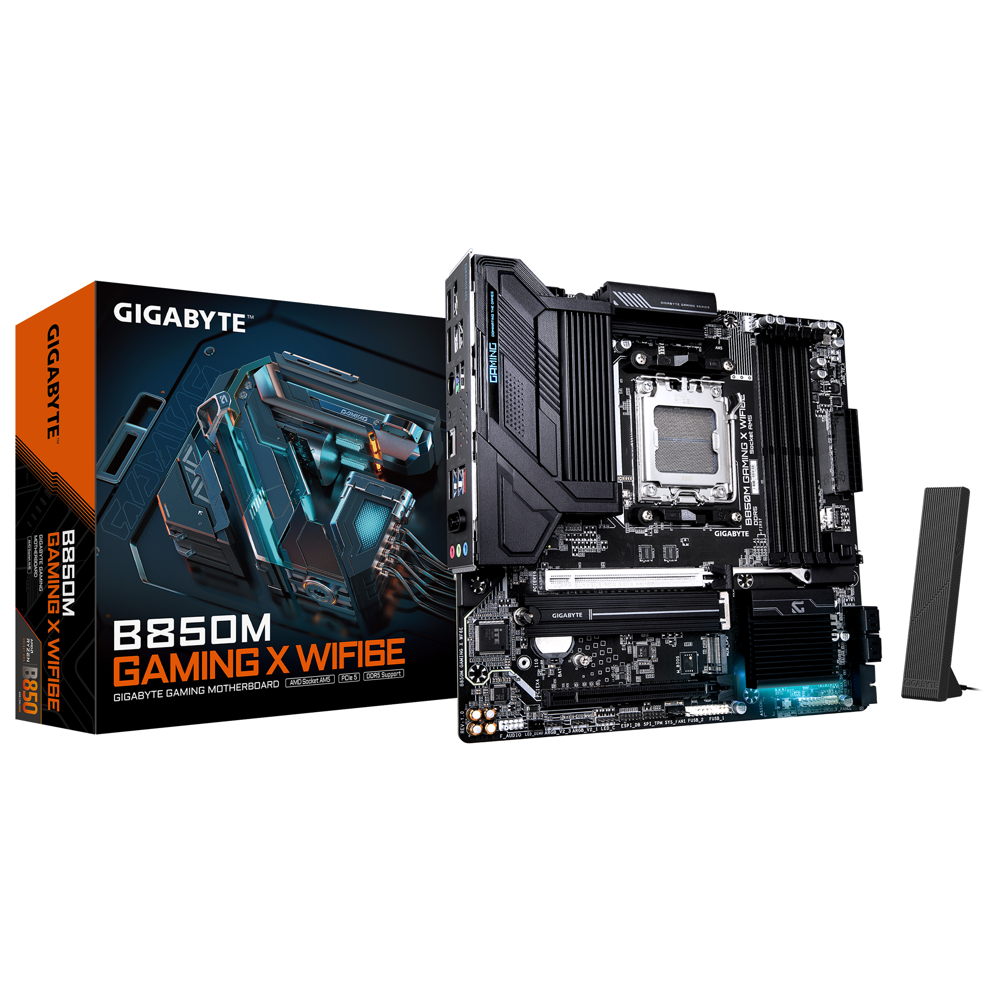 B850M GAMING X WIFI6E Motherboard; X3D Turbo Mode; DDR5; D5 Bionic Corsa; AMD Ryzen B850