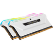 DDR4, 3200MHz 32GB 2x16GB Dimm, Unbuffered, 16-20-20-38, XMP 2.0, Vengeance RGB Pro SL White Heatspreader, RGB LED, 1.35V, for AMD Ryzen & Intel