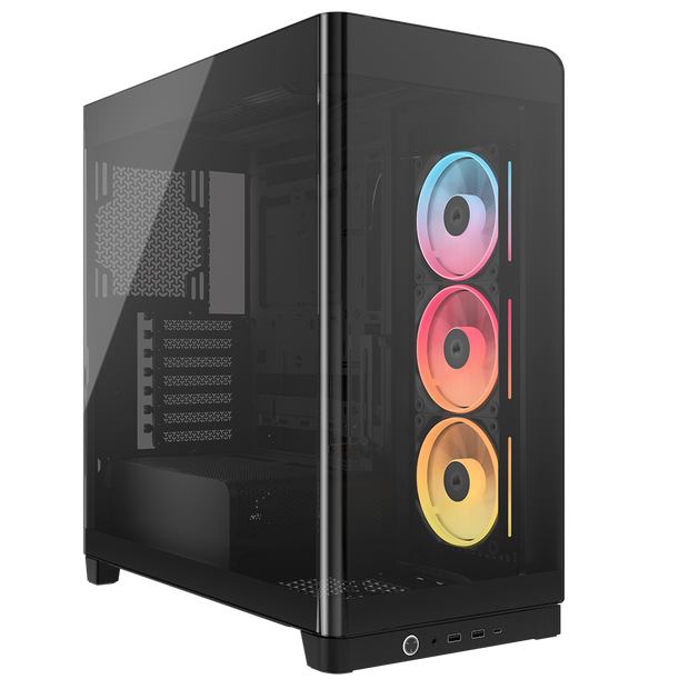 CORSAIR FRAME 4500X LX-R RGB LINK Panoramic Glass Mid Tower Case Black