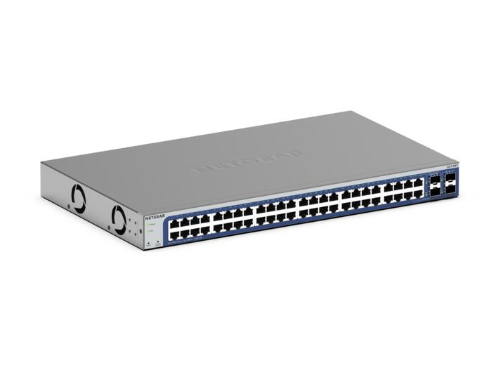 NETGEAR 48-Port Gigabit Ethernet Smart Switch (GS748Tv6) - Managed with 2 x 1G SFP, Desktop/Rackmount, and ProSAFE Limited Lifetime Protection