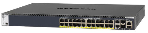 M4300-28G-PoE+ 24-Port Fully Managed Stackable Layer 3 PoE+ Switch (24 x 1G ports with 2 x 10GBASE-T & 2 x SFP+, 550W PSU)