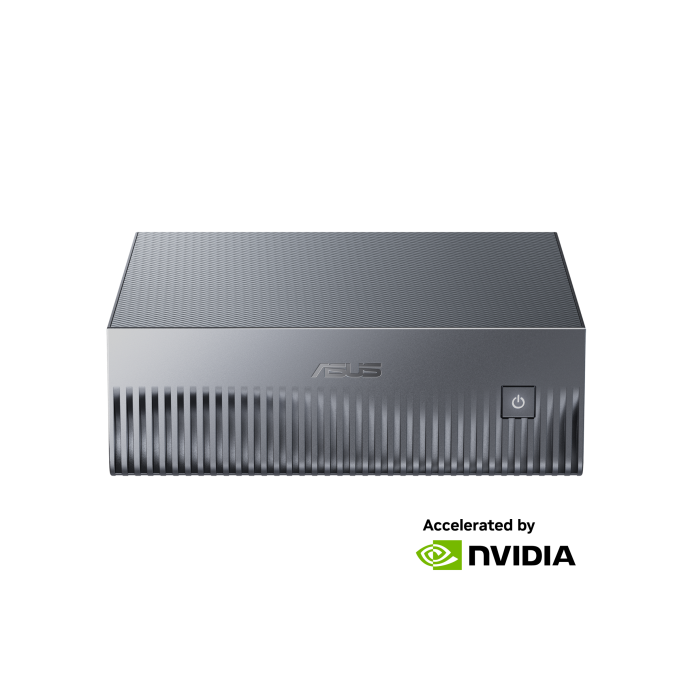 ASUS Ascent GX10 - ARM v9.2-A CPU (GB10), 128GB LPDDR5x, 1TB M.2 NVMe SSD, 10G LAN, Wi-Fi 7 + BT 5, NVIDIA DGX Base OS, 1 Year OSS NBD