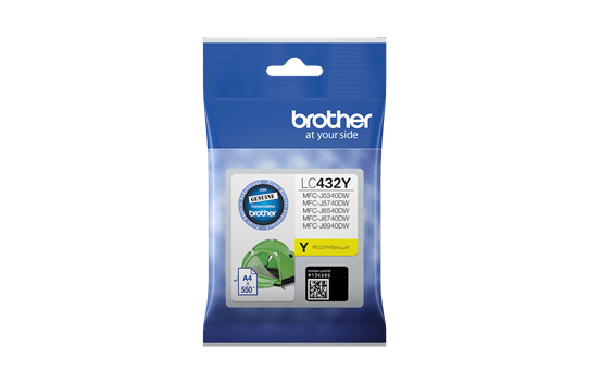 YELLOW INK CARTRIDGE TO SUIT MFC-J6940DW - UP TO 550 PAGES