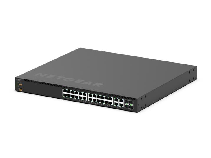 NETGEAR M4350-24M4X4V 32-Port Managed Switch with 24 x 2.5G and 4 x 10g/Multi-Gig PoE++ with 4 x 25GBASE-X SFP28 (MSM4332)