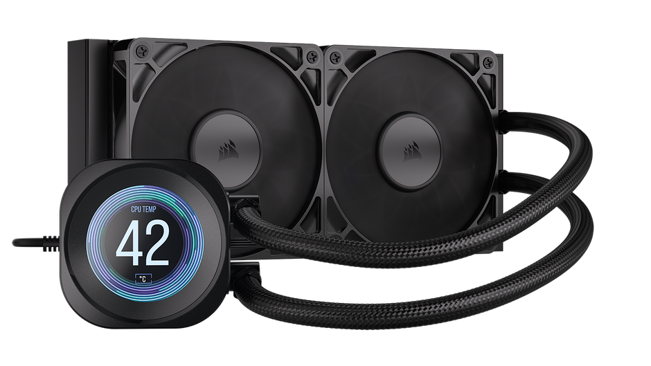 CORSAIR NAUTILUS 240 LCD, 240mm Radiator, Liquid CPU Cooler