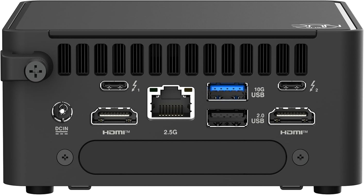 ASUS NUC 15 PRO, Cyber Canyon, Intel Arrow Lake-H, RPL-R 45W (C7 240H), Integrated GPU, Kit (L6), Tall, AU Cord included