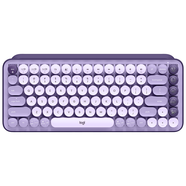 POP Keys Wireless Mechanical KB With Emoji Keys - Cosmos Lavender