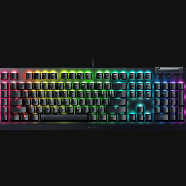 Razer BlackWidow V4 X-Mechanical Gaming Keyboard (Yellow Switch)-US Layout-FRML