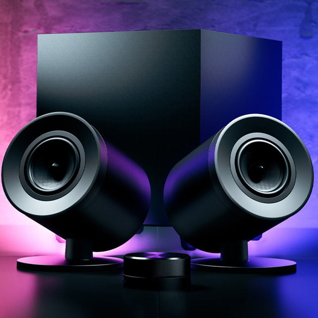Razer Nommo V2 Pro-Full-Range 2.1 PC Gaming Speakers with Wireless Subwoofer-US/CAN+AUS/NZ Packaging
