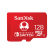 SanDisk and Nintendo Cobranded microSDXC, SQXAO, 128GB, U3, C10, UHS-1, 100MB/s R, 90MB/s W, 3x5, Lifetime Limited