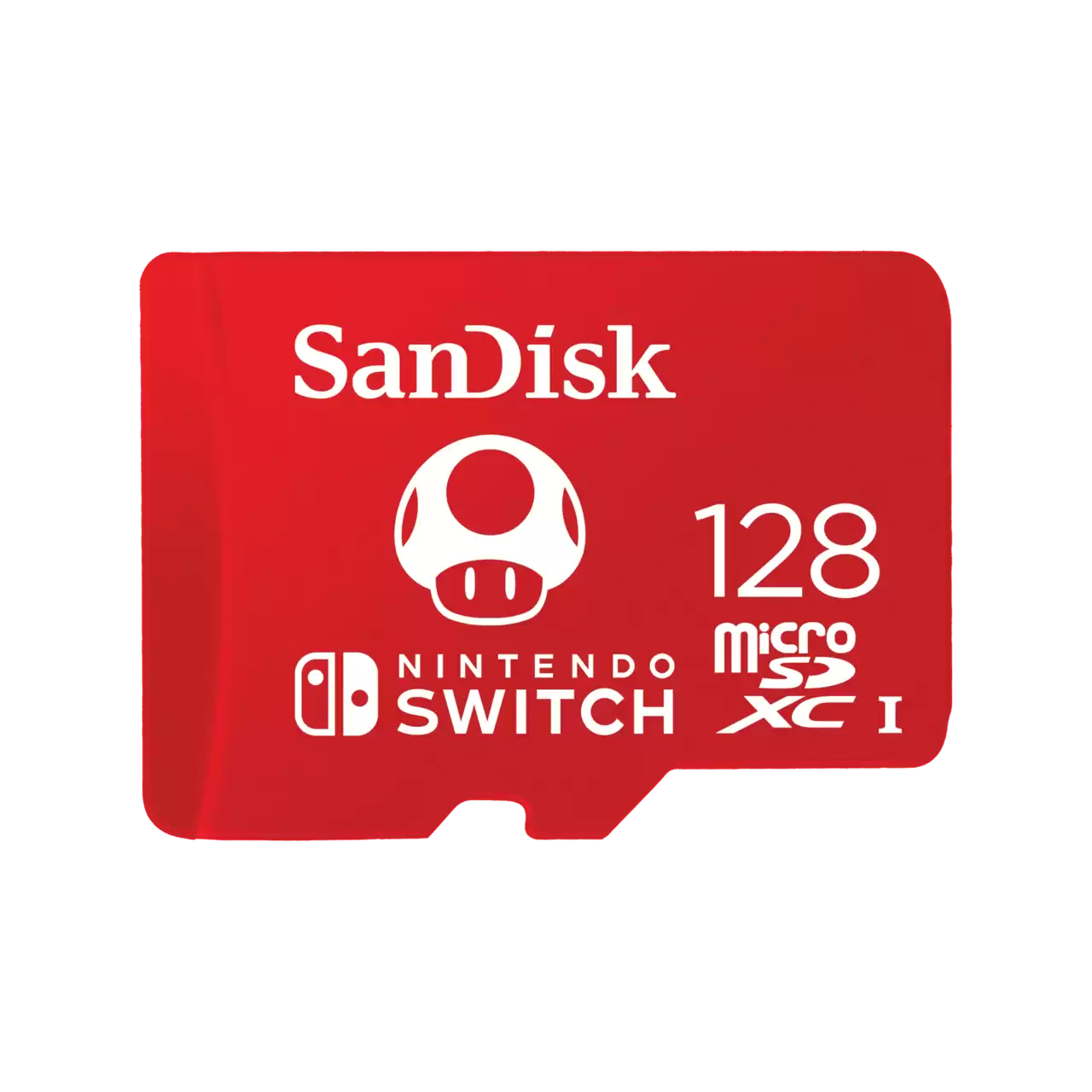 SanDisk and Nintendo Cobranded microSDXC, SQXAO, 128GB, U3, C10, UHS-1, 100MB/s R, 90MB/s W, 3x5, Lifetime Limited