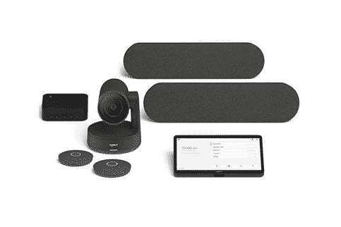 Logitech Tap w/ Rally PLUS Ultra-HD Conference Cam Kit + Google Meets Chromebox - Large Room Bundle