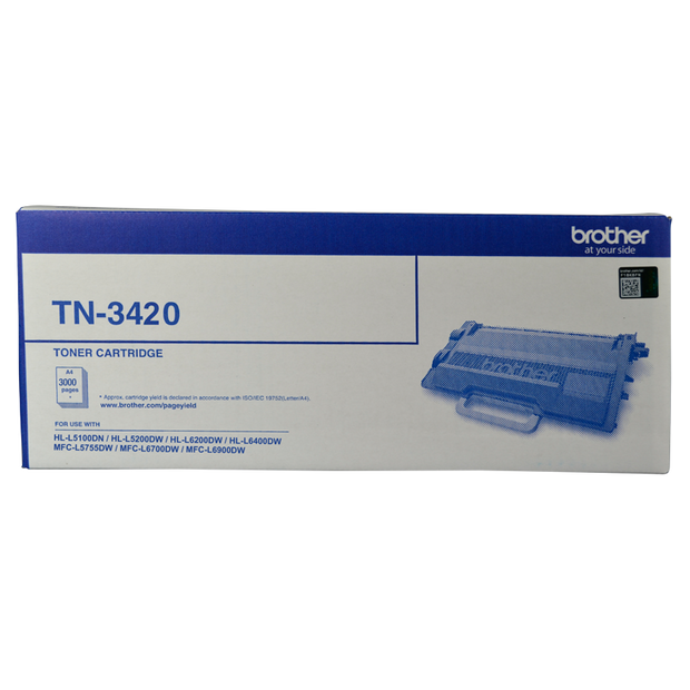 MONO LASER TONER - HIGH YIELD UP TO 3000 PAGES - TO SUIT WITH HL-L5100DN/L5200DW/L6200DW/L6400DW & MFC-L5755DW/L6700DW/L6900DW