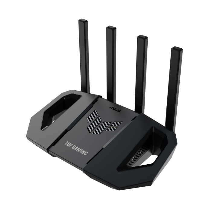 ASUS TUF BE3600 Dual Band WiFi 7 (802.11be) Extendable Gaming Router, Quad 2.5GbE ports, 3-step Port Forwarding, Smart Home Master, AiMesh supp
