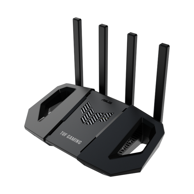 ASUS TUF BE3600 Dual Band WiFi 7 (802.11be) Extendable Gaming Router, Quad 2.5GbE ports, 3-step Port Forwarding, Smart Home Master, AiMesh supp