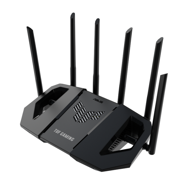ASUS TUF Gaming BE6500 Dual Band WiFi 7 (802.11be) Extendable Gaming Router, Quad 2.5GbE ports, 3-step Port Forwarding, Smart Home Master, AiMesh supp