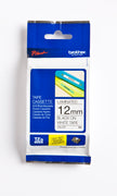 12MM BLACK ON WHITE TZ TAPE