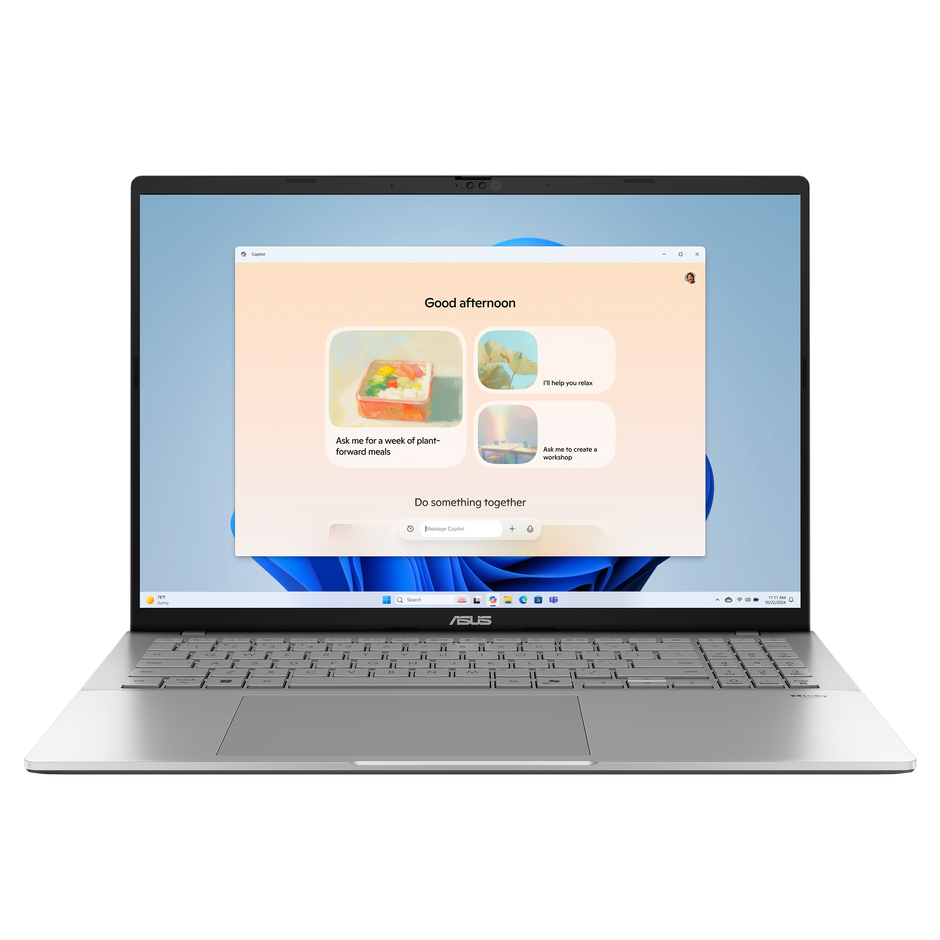 ASUS Vivobook S16 - INTEL CORE ULTRA 7 255H/16.0"/FHD (1920 x 1200) OLED 16:10 aspect ratio/DDR5 16G[ON BD.]/1TB PCIEG4/Matte Gray/Win11 Home/1YR