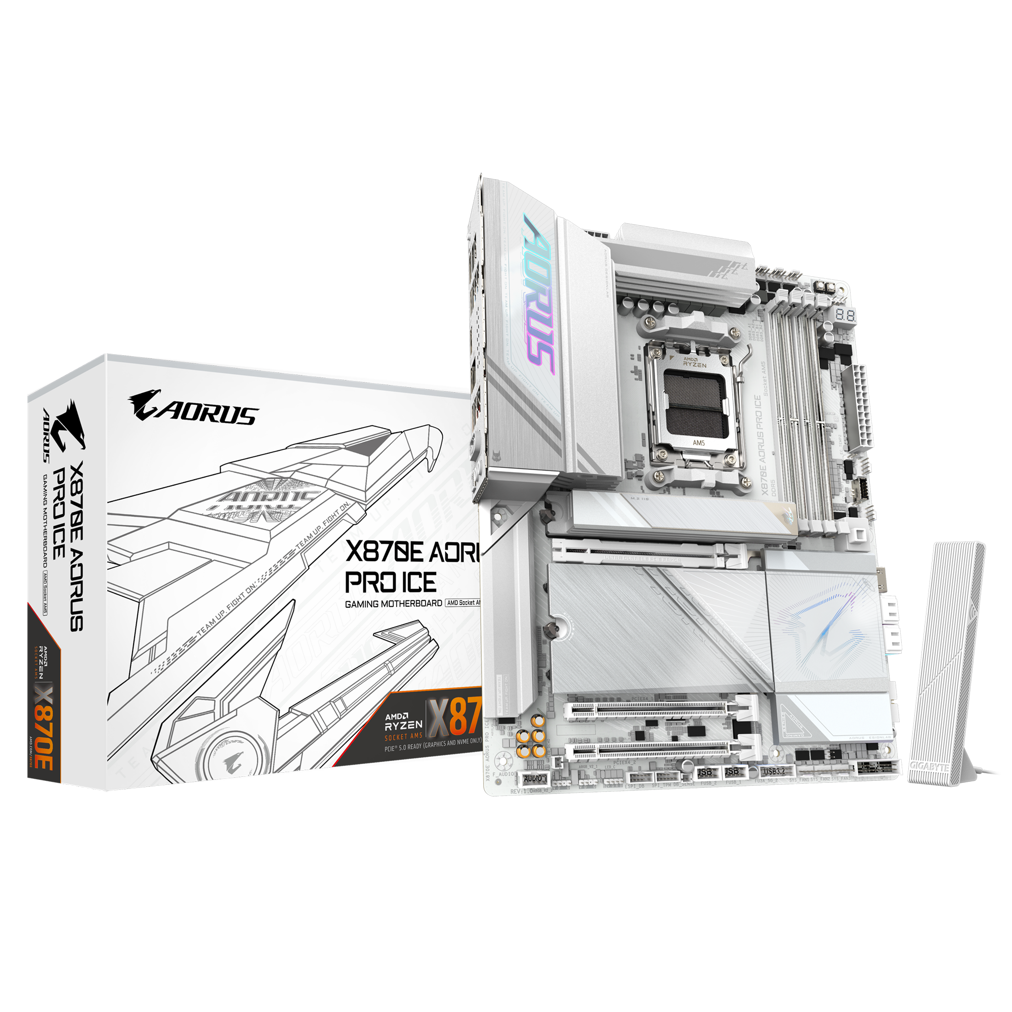 X870E AORUS PRO ICE  AMD AM5 X870E/rev.1.1  ATX/Qualcomm QCNCM865