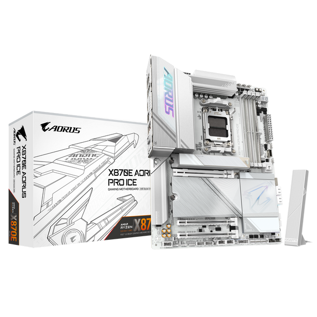X870E AORUS PRO ICE  AMD AM5 X870E/rev.1.1  ATX/Qualcomm QCNCM865