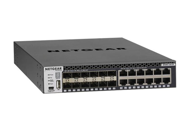 Netgr M4350-12X12F 24-port Half Width Layer 3 Fully Managed Switch with 12 x 10G/Multi-Gig & 12 x 10GBASE-X SFP+, ProSAFE Lifetime WR (XSM4324)